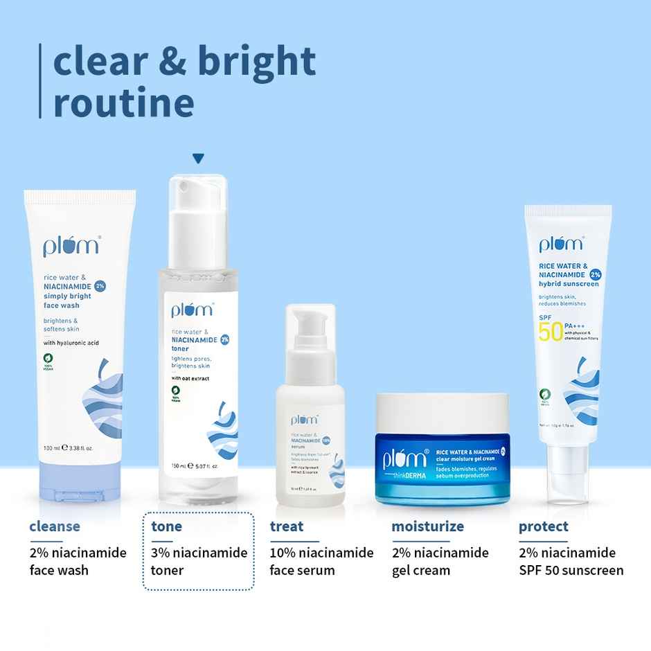 Plum Rice Water & Niacinamide 3% Toner