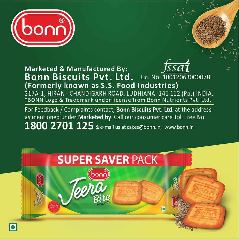 Bonn Jeera Bite Biscuits Sweet Salty Family Pack Biscuit For Tea Time