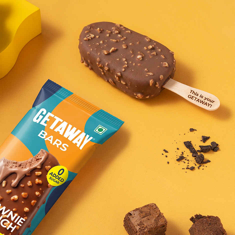Get-A-Way Brownie Crunch Ice Cream Stick | Zero Added Sugar | 5g Protein