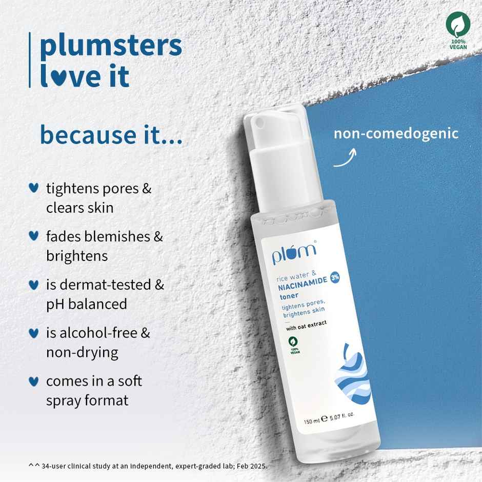 Plum Rice Water & Niacinamide 3% Toner