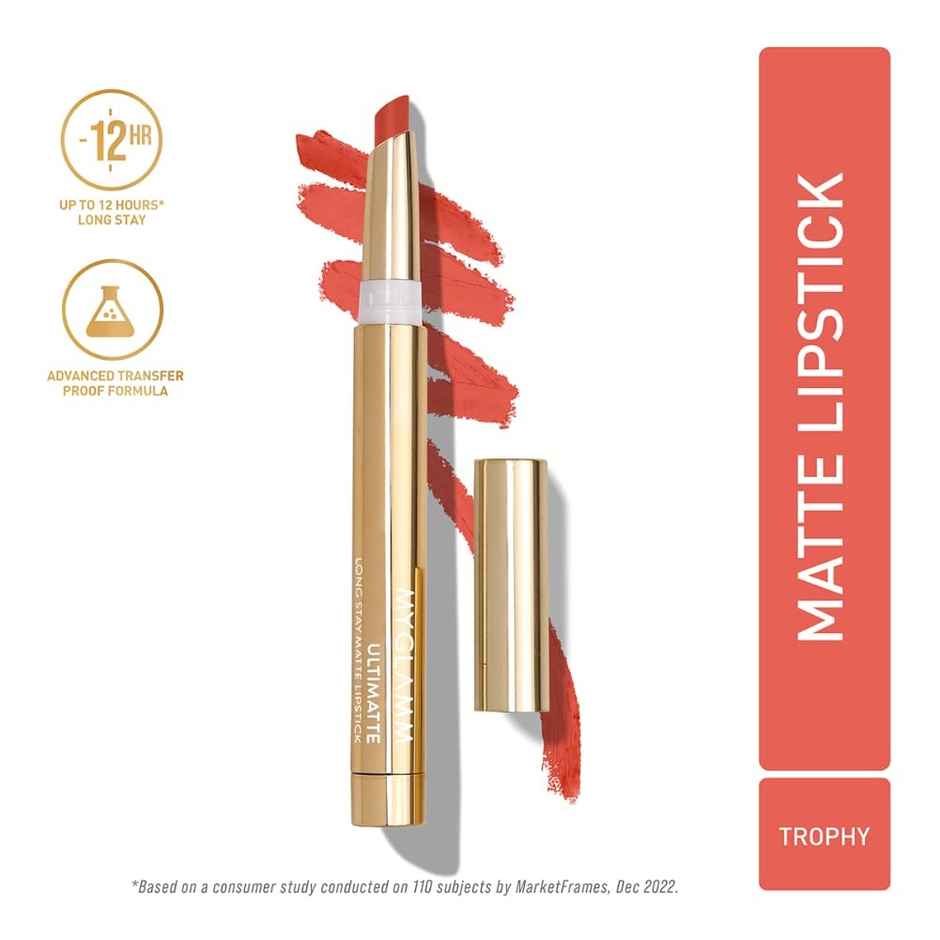 Myglamm Ultimatte Long Stay Matte Lipstick-Trophy