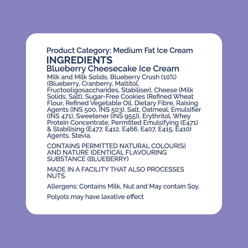 Get-A-Way Blueberry Cheesecake Ice Cream Tub