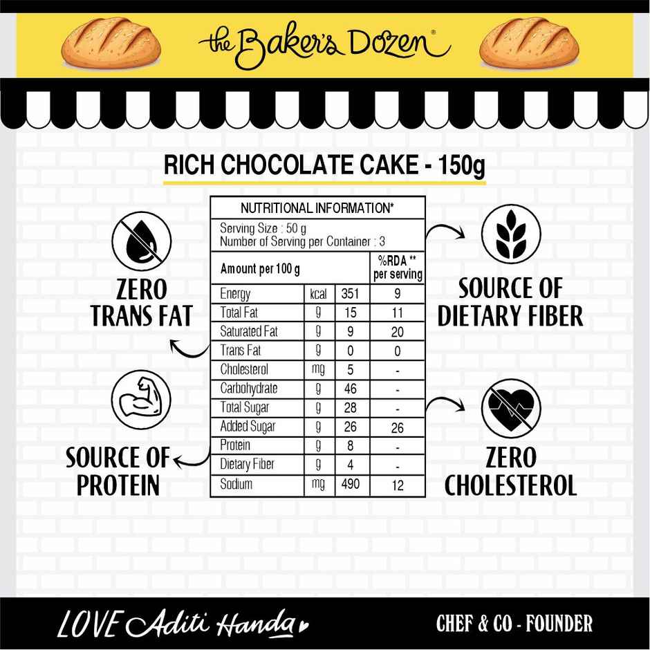 Banana Bread(200gms) & Rich Chocolate Cake(150gms) Combo