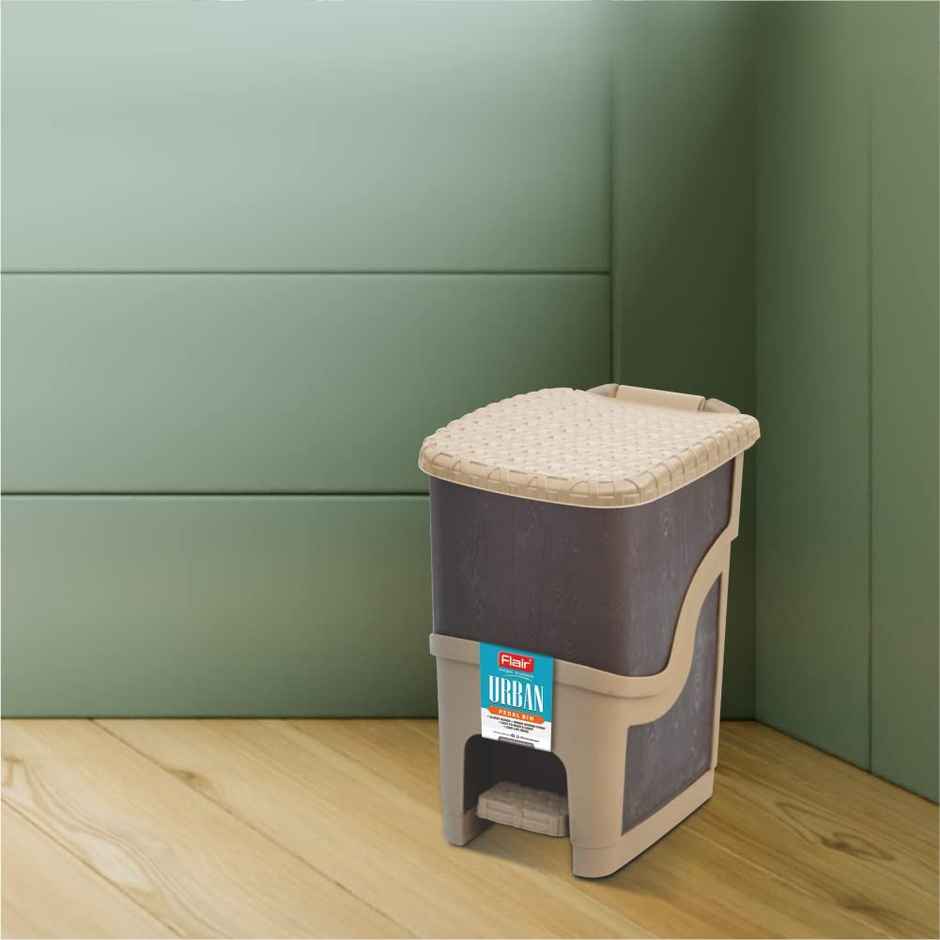 Flair Urban Pedal Bin - 9.5 L (Brown)