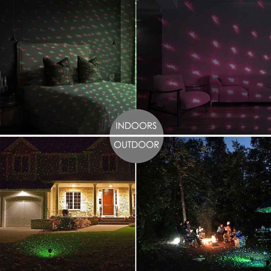 Quace Red Green Christmas Laser Light