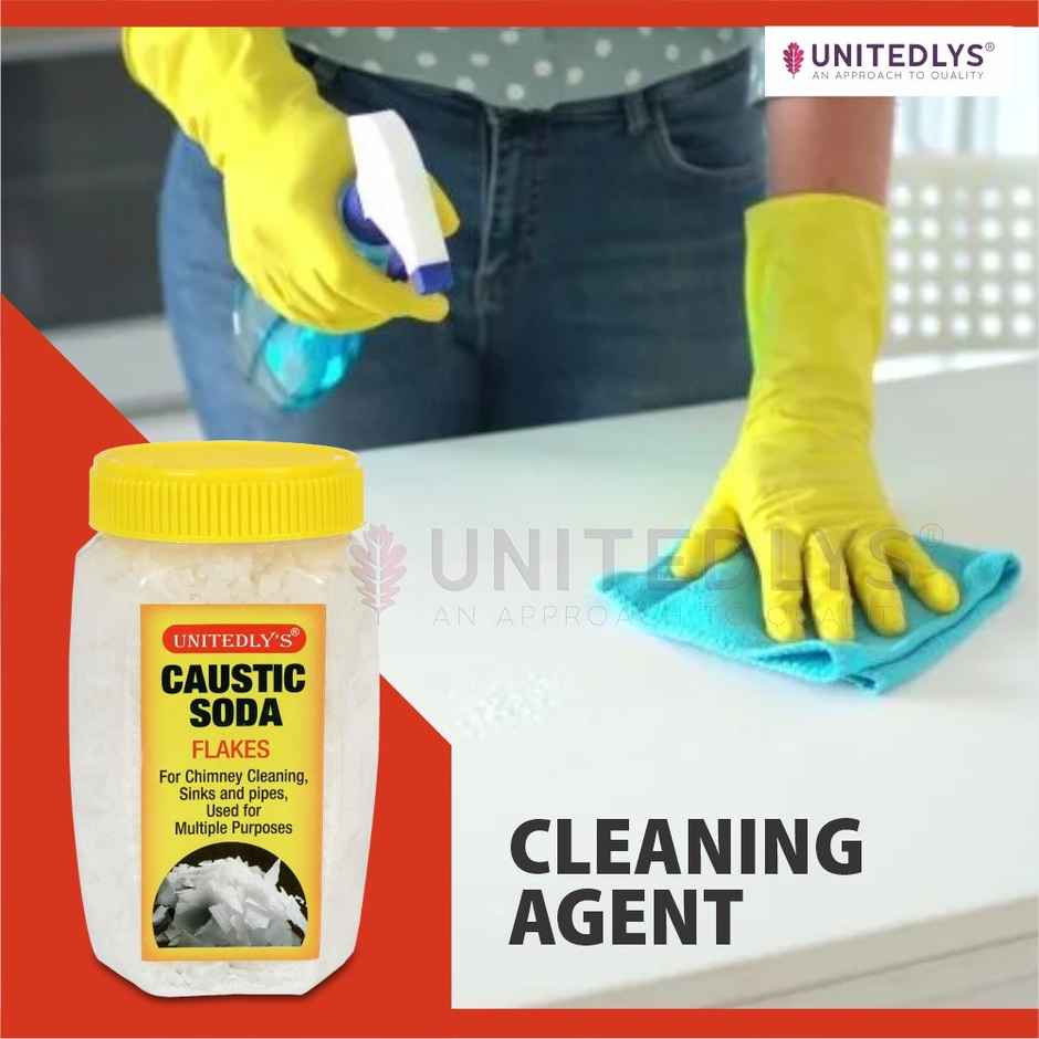 Unitedlys Caustic Soda Drainage Block Remover Chimney Drain & Sink Cleaner