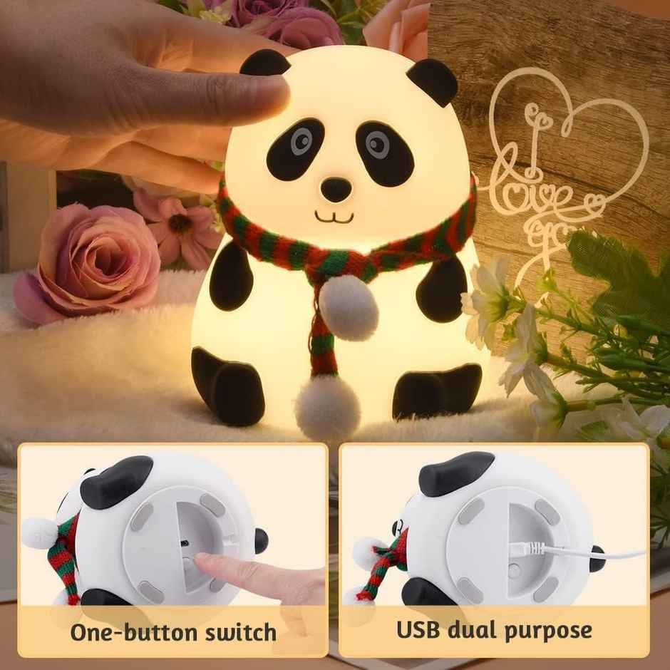 DesiDiya Panda LED Night Light - White | Color Changing - 1 pc