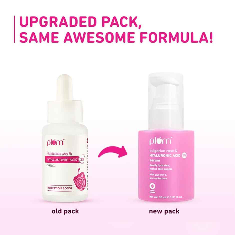 Plum Bulgarian Rose & 2% Hyaluronic Acid Serum