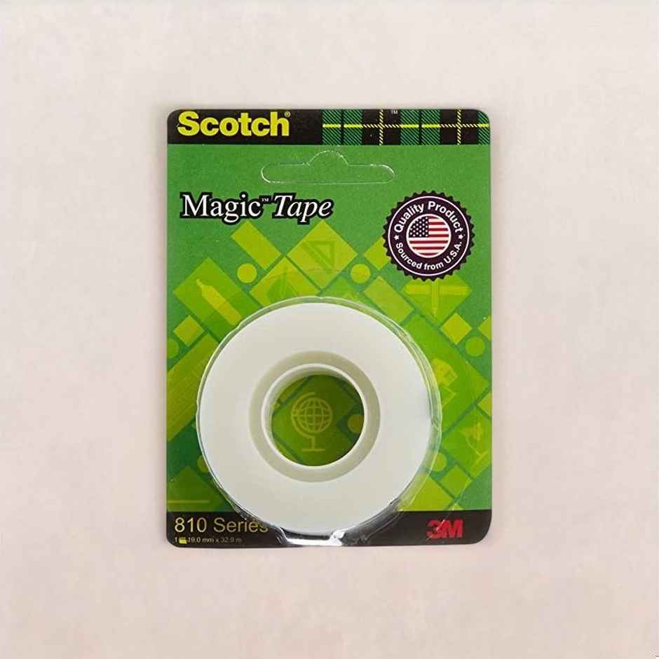 Scotch 810 Series Magic Tape - Paper White Tape | 19 mm x 25.4 m