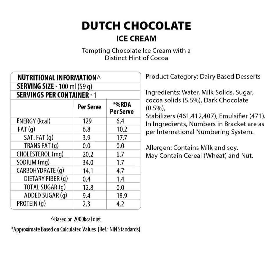Baskin Robbins Dutch Chocolate Ice Cream Cup