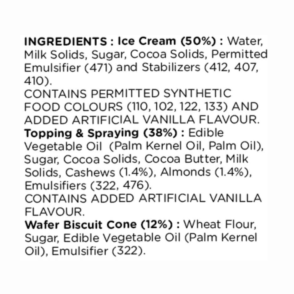 Havmor Chocolate Turbo Ice Cream Cone