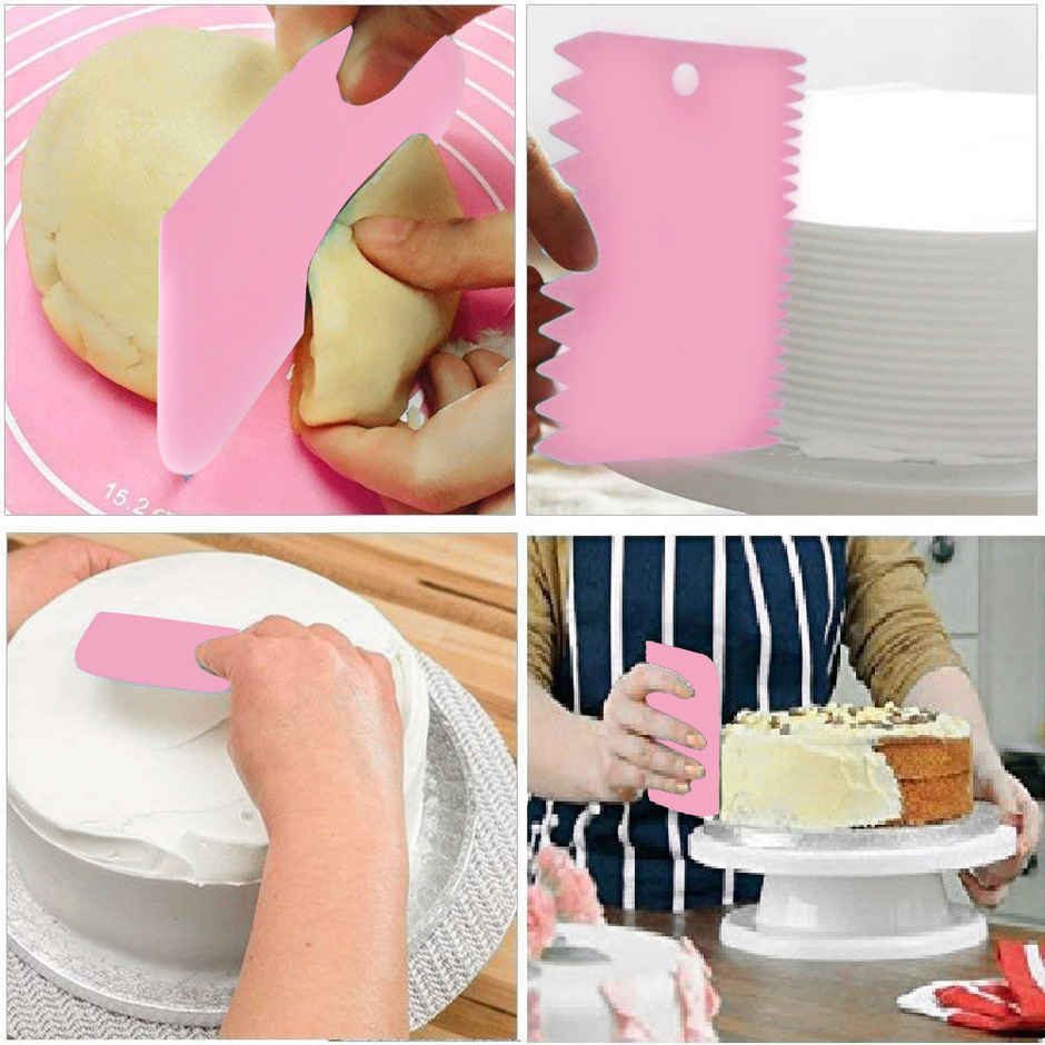 Silicone 3 Pc Baking Scrapper | Assorted