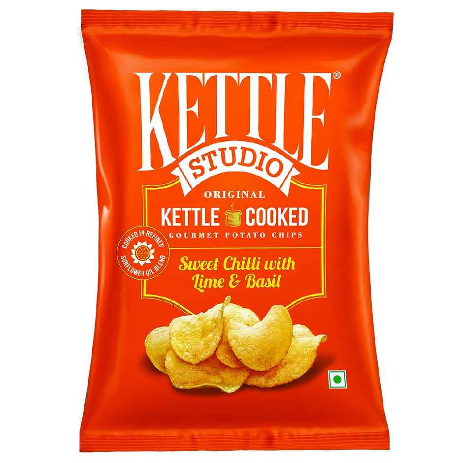 Kettle Studio Sweet Chilli With Lime & Basil Potato Chips