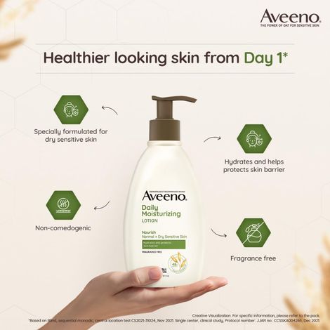 Aveeno Daily Moisturizing Lotion For Normal And Dry Skin