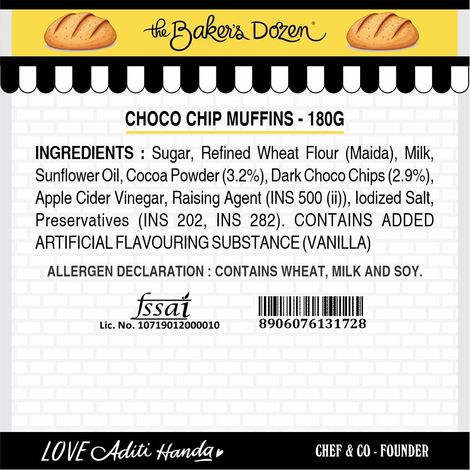 The Baker'S Dozen Choco Chip Muffins