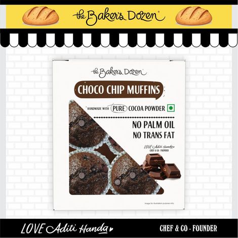 The Baker'S Dozen Choco Chip Muffins