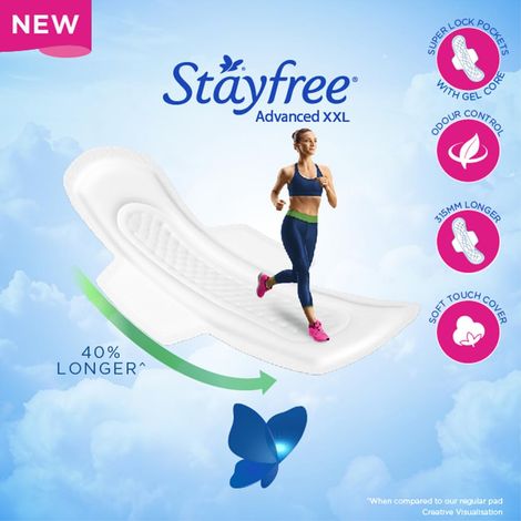 Stayfree Advanced Sanitary Pads | XXL | 42 pcs