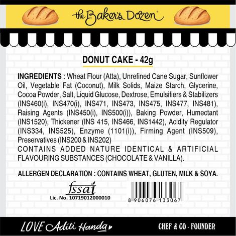The Baker'S Dozen Zero Maida Donut Cake