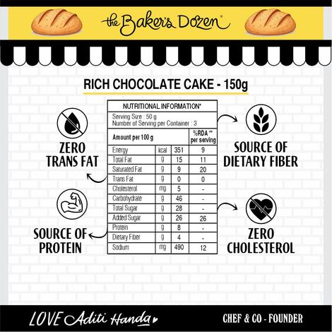 The Baker's Dozen Rich Chocolate Cake