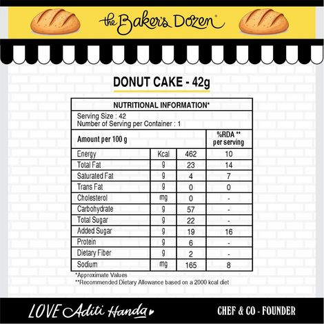 The Baker'S Dozen Zero Maida Donut Cake