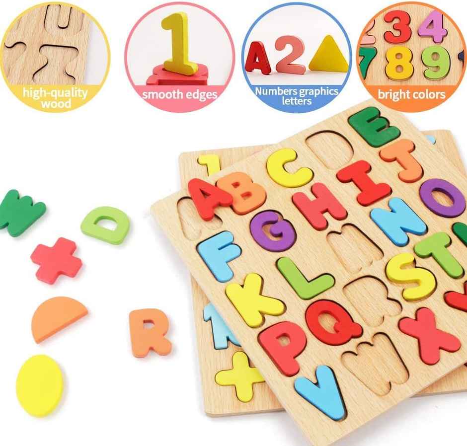 Kidara Learn and Play 3-In-1 Puzzle | Gift For Kids 2+ | Fun Learning-Problem-Solving and More