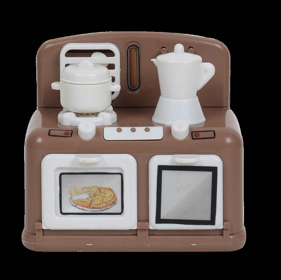 Anz Toy Brown Kitchen Mini Oven Ph 9412