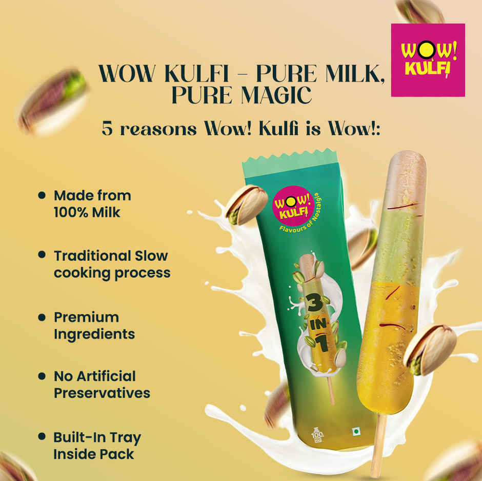 Wow! Three In One Kulfi Ice Cream