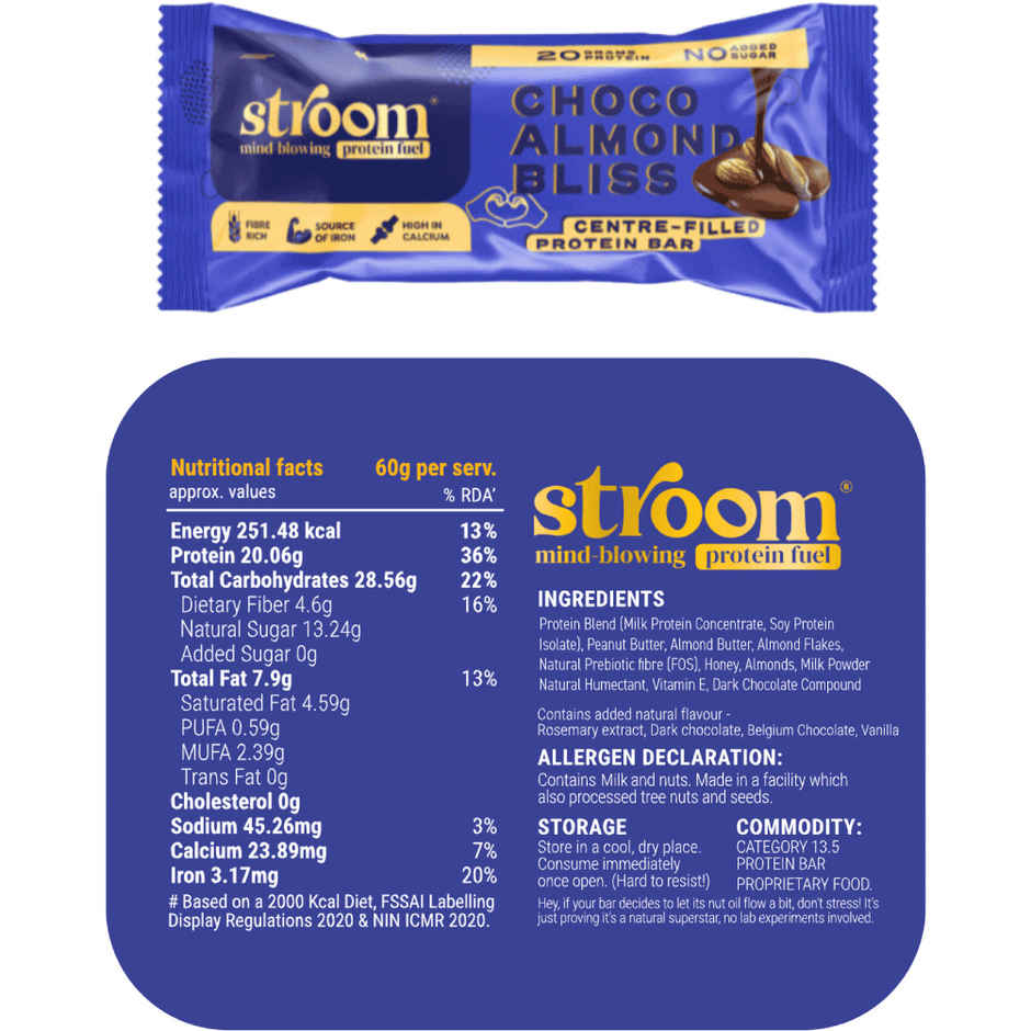 Stroom Choco Almond Bliss 20g Protein Bars
