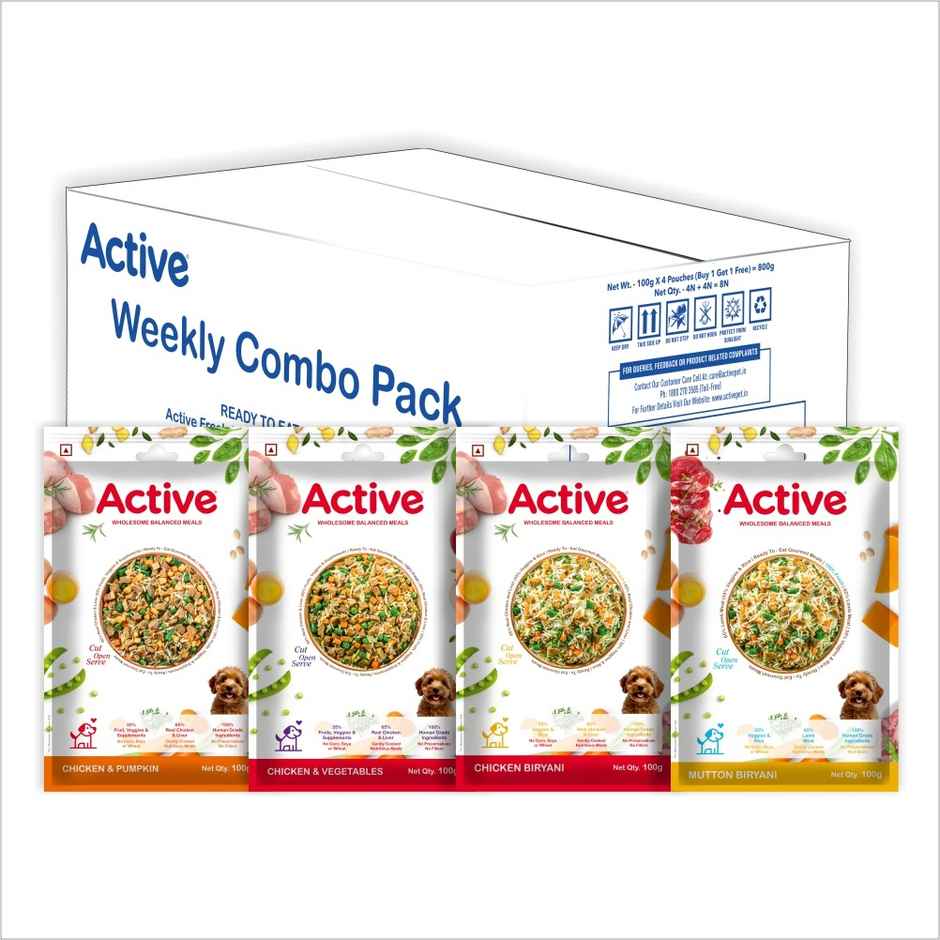 Active Fresh Pet Food Weekly Combo 4 Biryanis