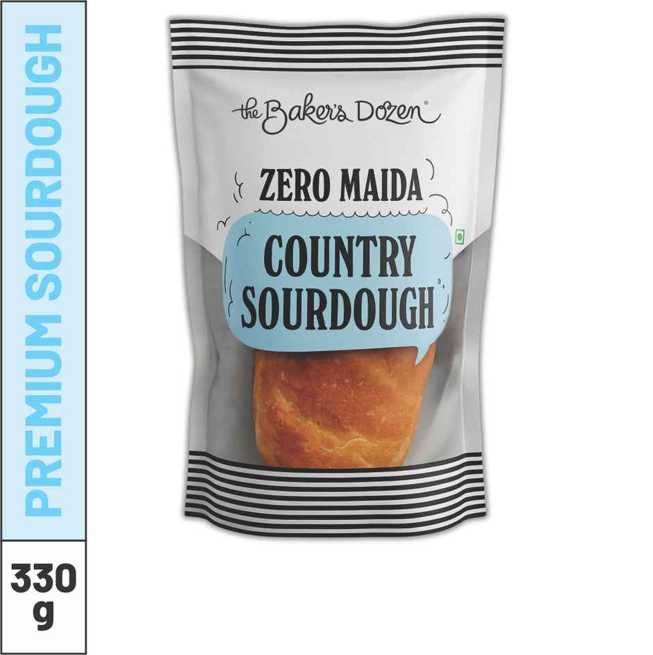 The Baker's Dozen Zero Maida Country Sourdough Bread | Artisan | Whole Wheat | No Zero Preservative