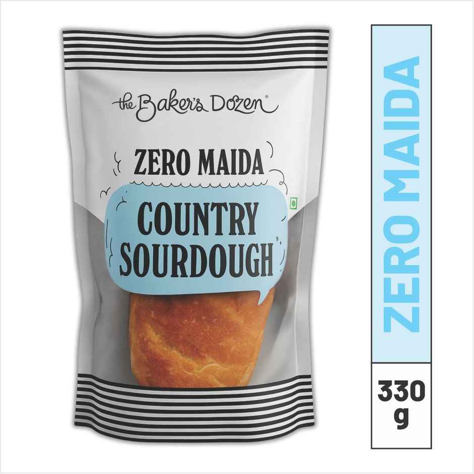 The Baker's Dozen Zero Maida Country Sourdough Bread | Artisan | Whole Wheat | No Zero Preservative