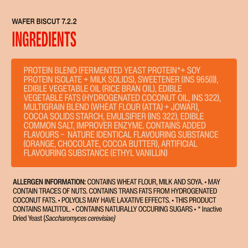 Superyou Orange Cream Wafer Protein Bar