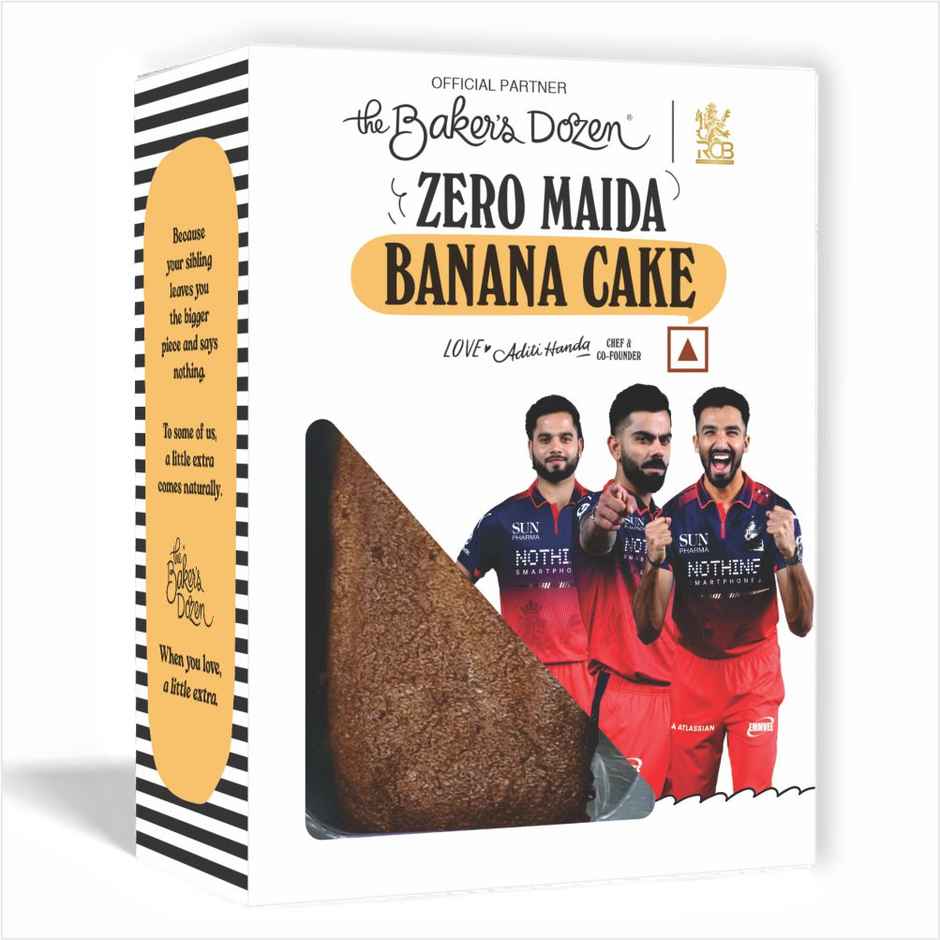 The Baker's Dozen Zero Maida Banana Cake | Fruit Cake | No Palm Oil