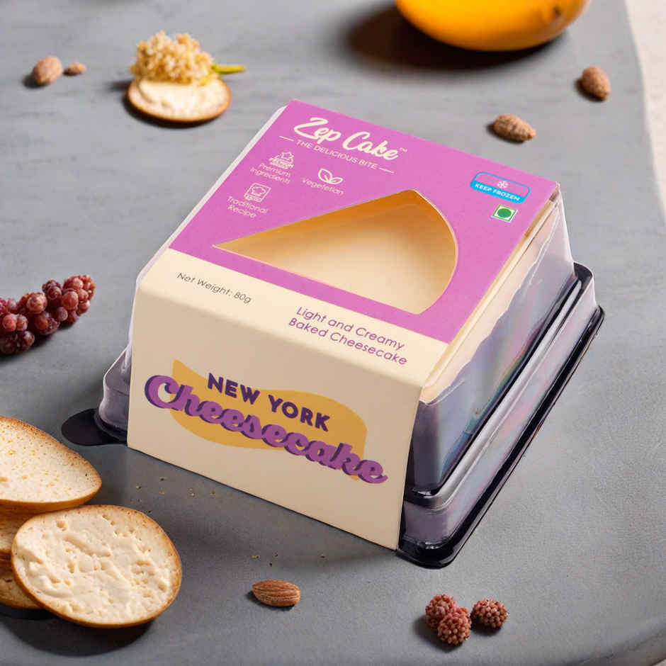 Zep Cake Premium Classic NY Cheesecake Slice | Dessert Delight