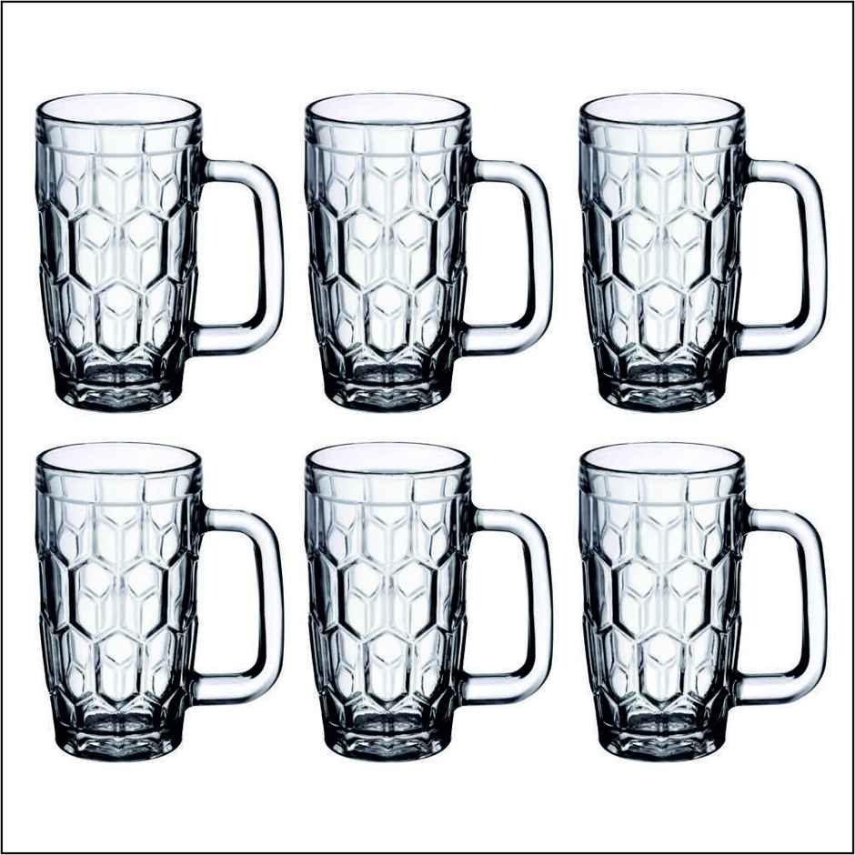 Fructose Beer | Juice | Milkshake Mug Set | 6 pcs | 260 ml Each | Yera Glassware