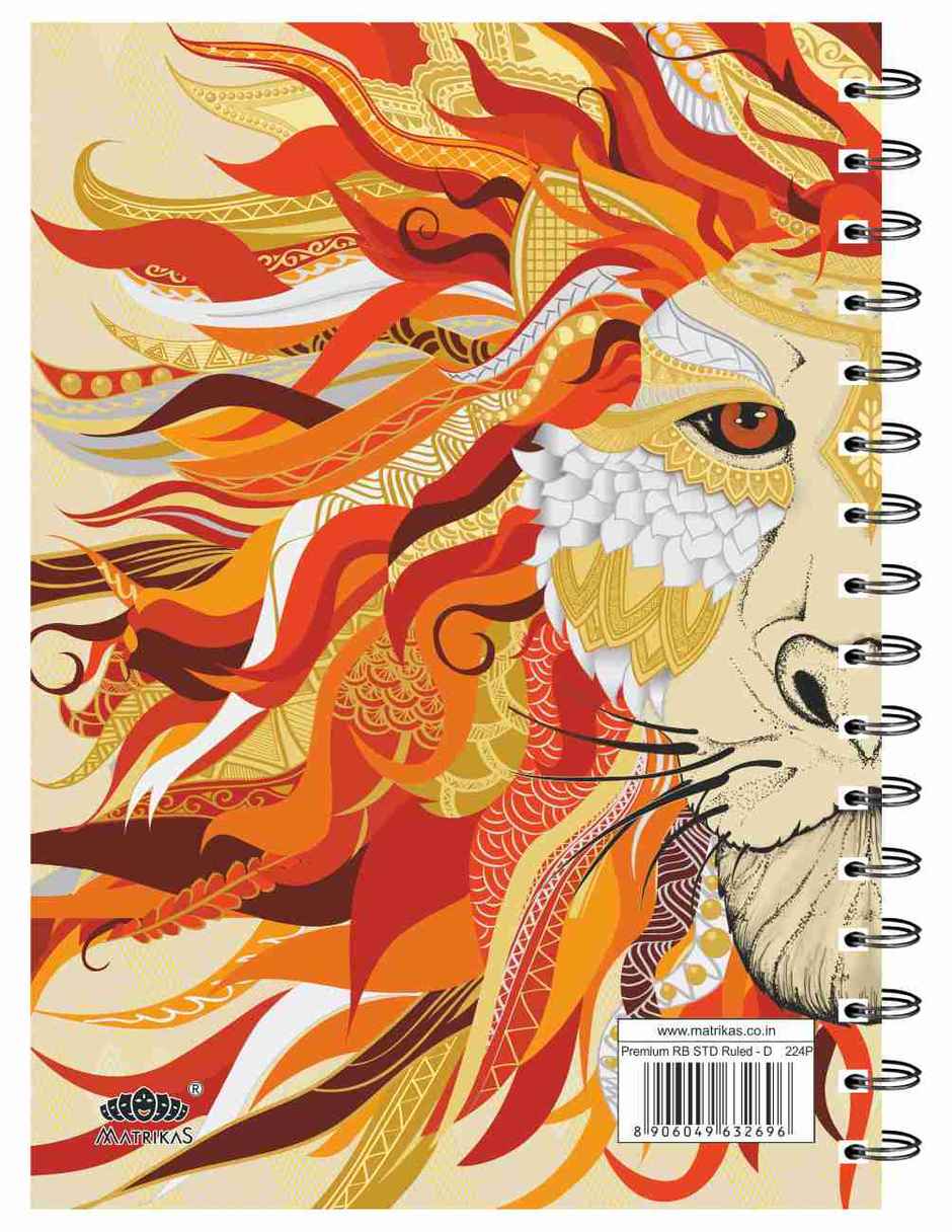 Matrikas Premium Sprial Notebook |Ruled| Wire-O-Wire | B5 Size | 224 Pages