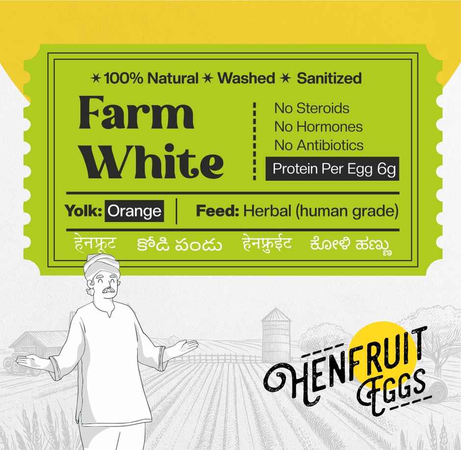 Eggs by Henfruit - 30 Farm Fresh No Antibiotics Egg