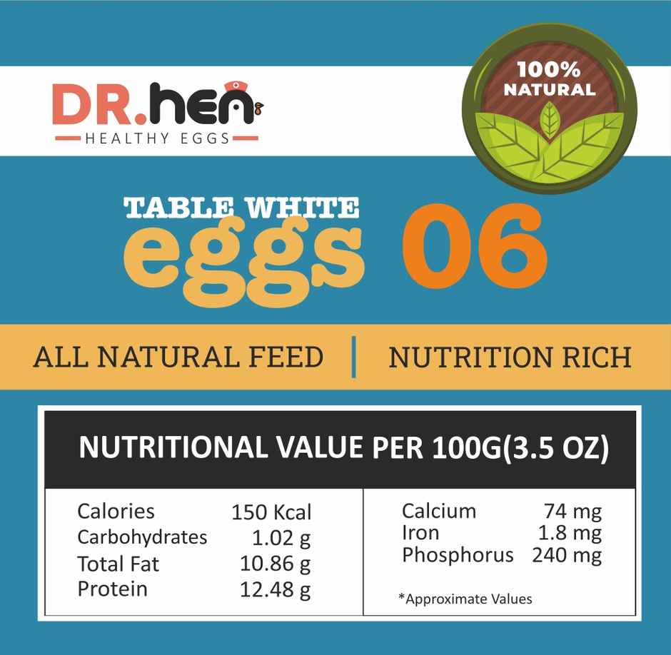 Dr.hen Table white Eggs