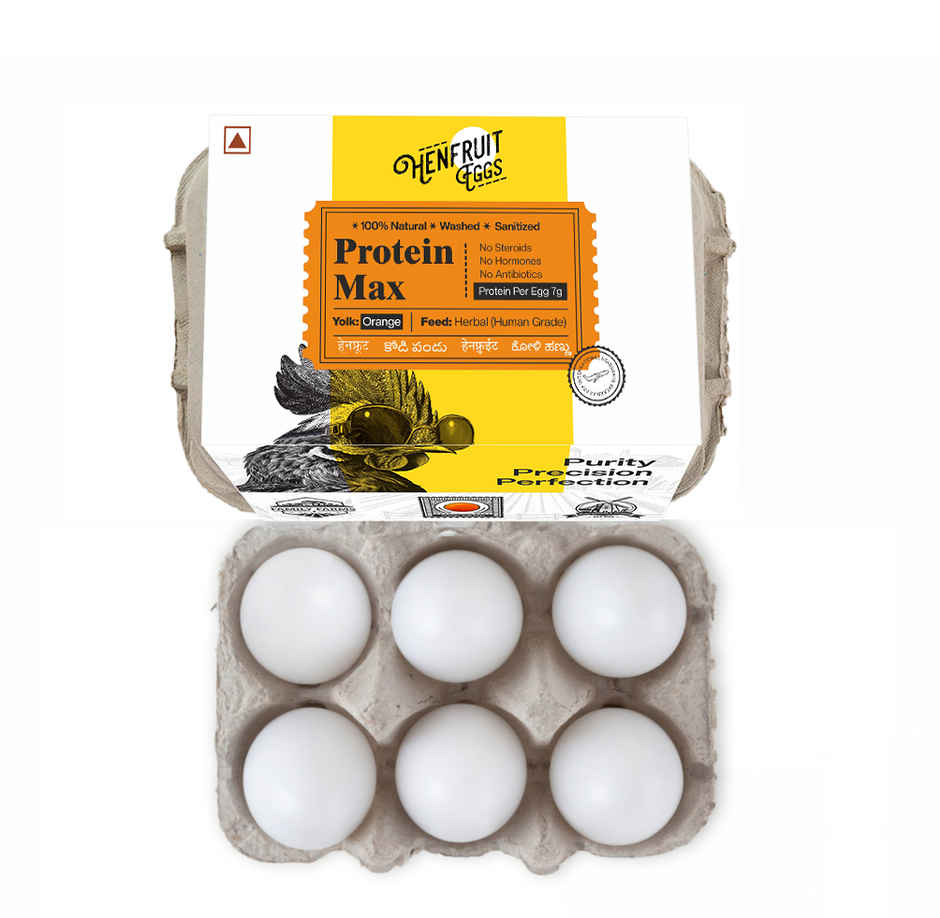 Hen Fruit Protein Max eggs