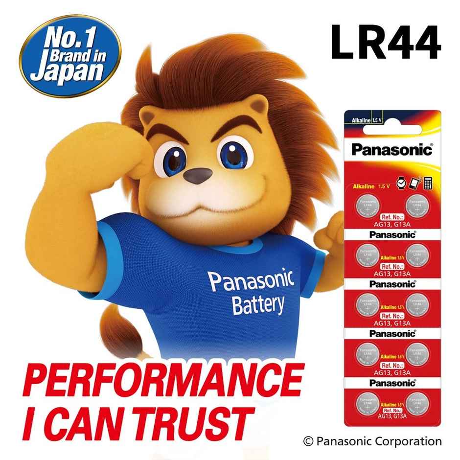 Panasonic Lithium Battery -Lr-44/10 Be | pack of 10