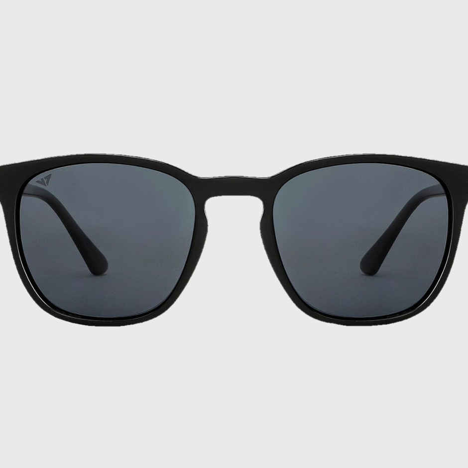 Vincent Chase By Lenskart Unisex Solid Plastic Wayfarer Sunglasses | Black - L