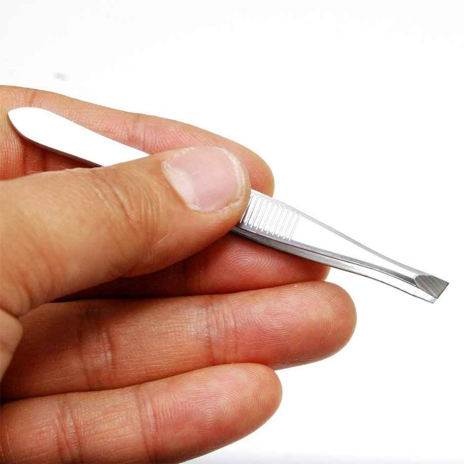 Slant Tip Tweezer, Assorted Design, 1 Pc