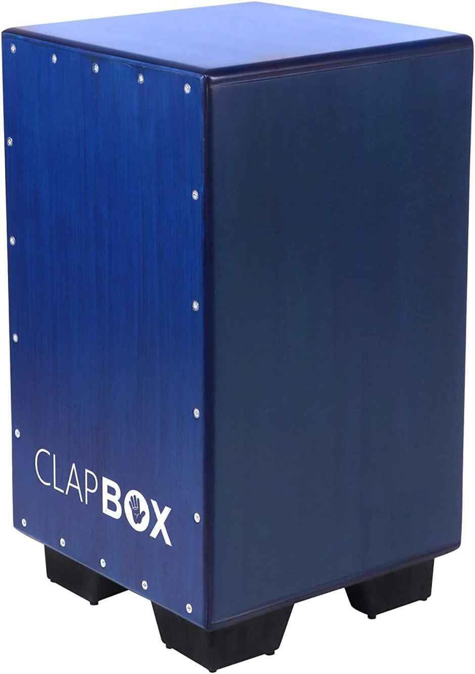 Clapbox Adjustable Snare Cajon Cb40- Blue, Birch Wood (H:50 W:30 L:30) - 3 Internal Snares