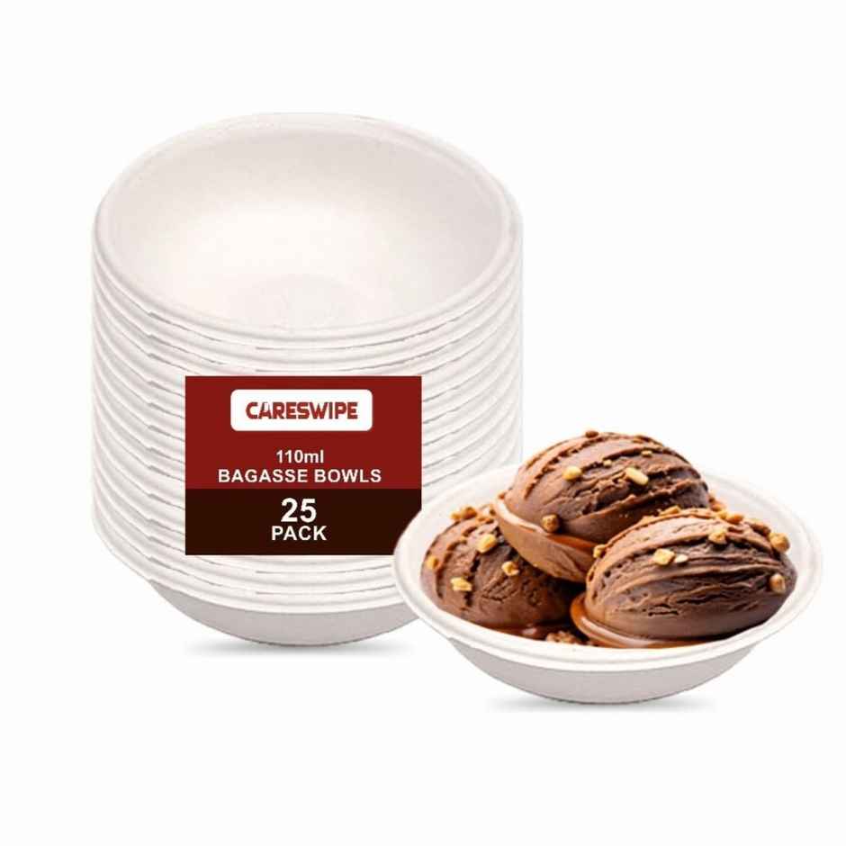 Disposable Bowl | 110 ml | Pack of 25 | Careswipe