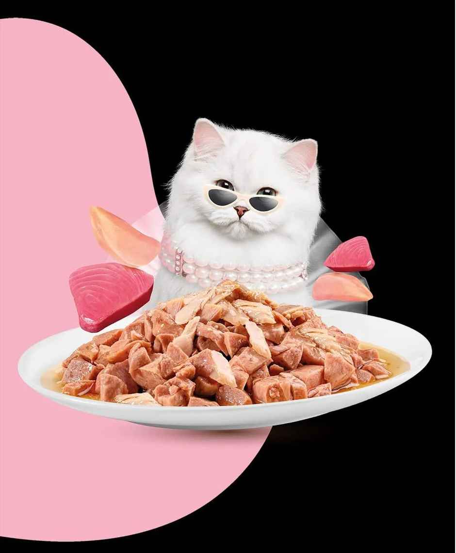 Moochie Cat Wet Food - Beauty Skin - Mince With Tuna Gravy | Grain-Free & No Preservative