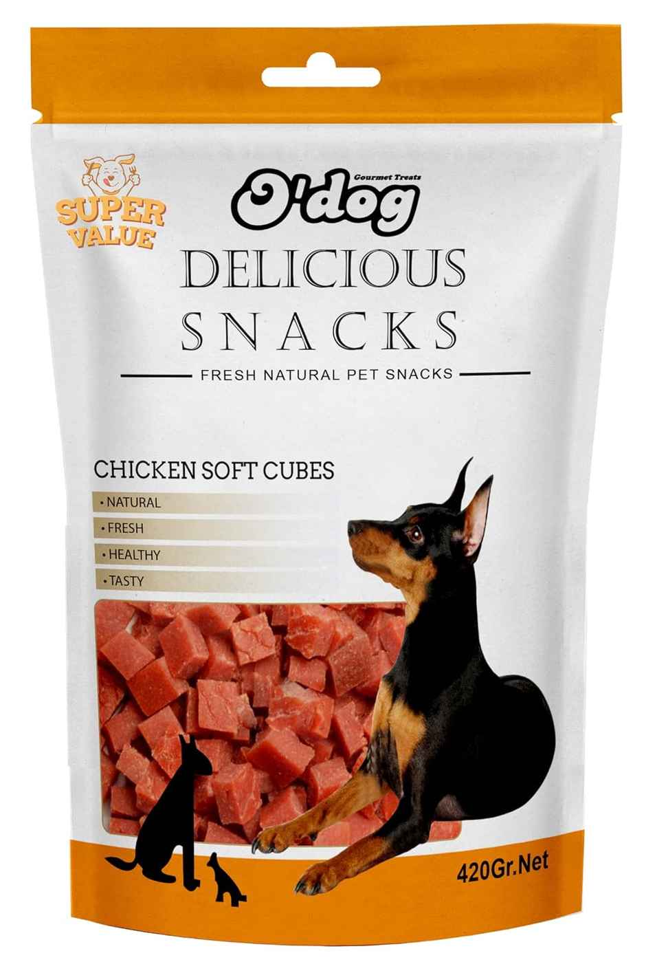 Odog Real Chicken Soft Cubes Dog Treats