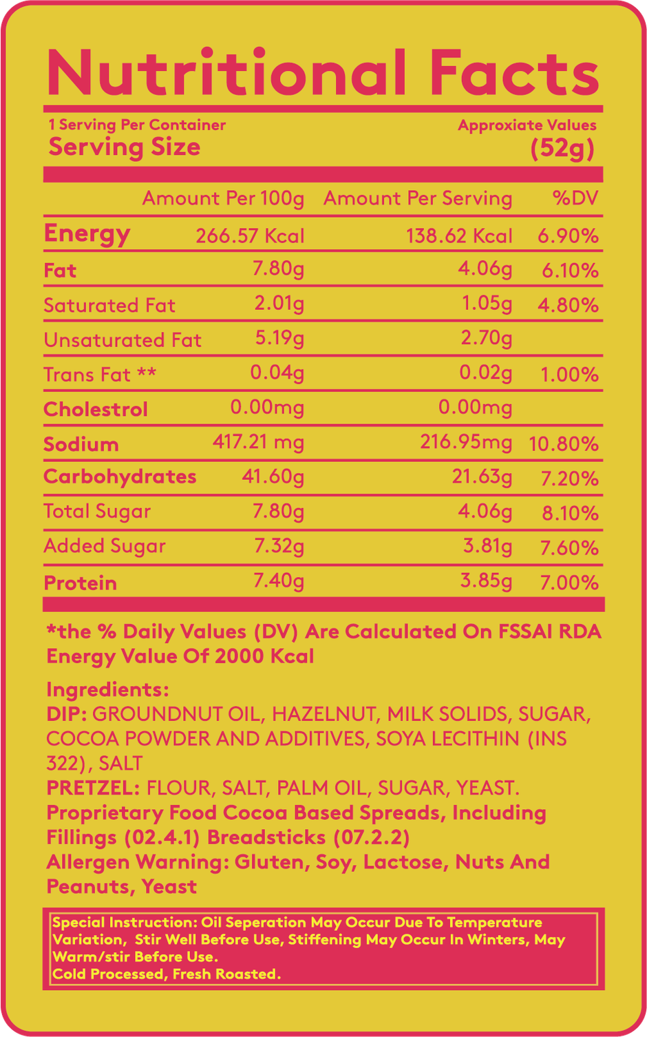 Beanly Choco Hazelnut Spread with Pretzel Sticks