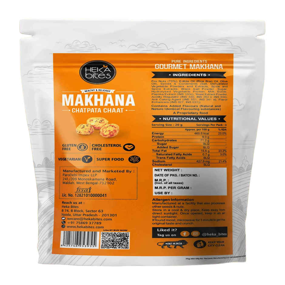 Heka Bites Roasted Makhana Chatpata Chaat