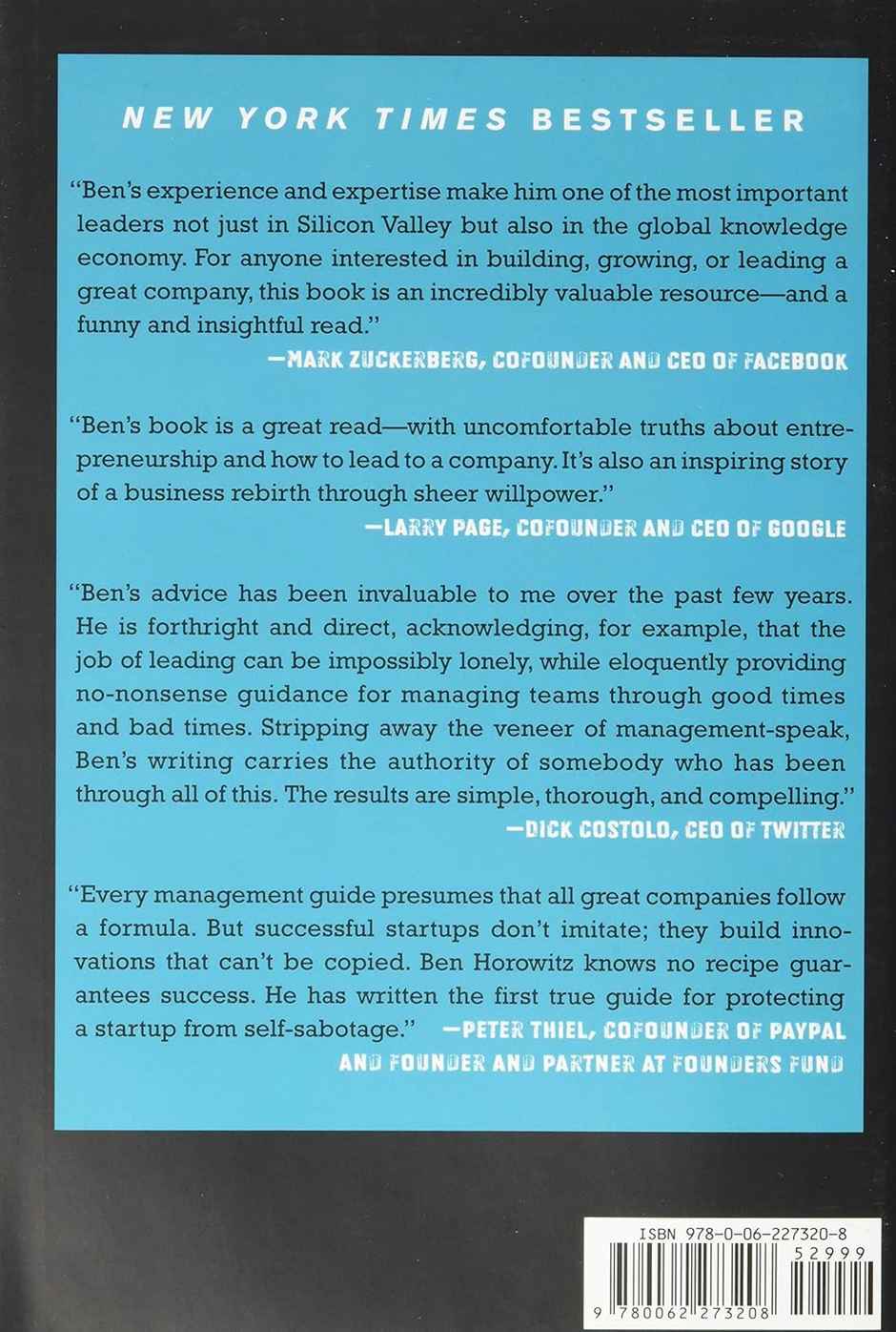 The Hard Thing About Hard Thing