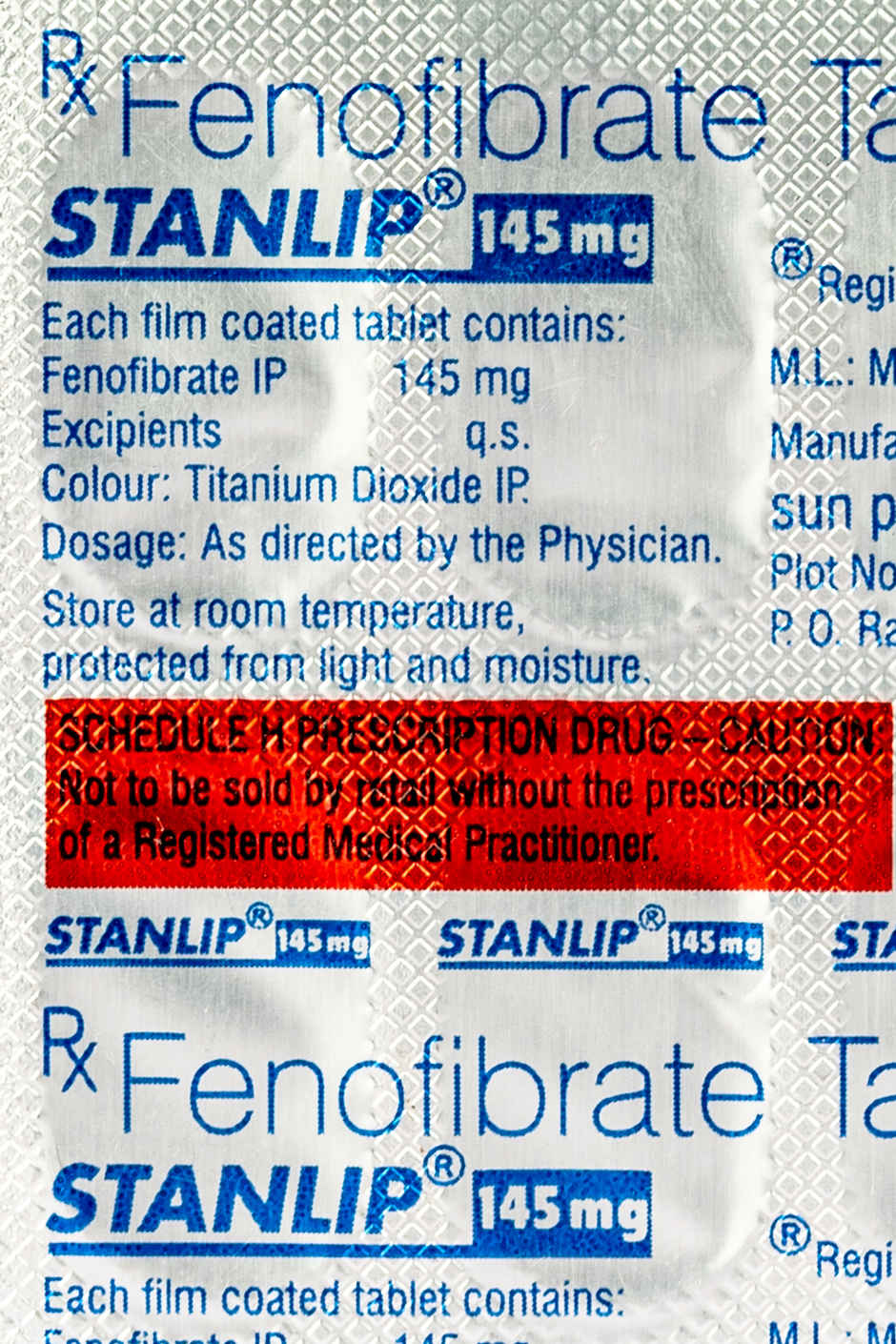 Stanlip 145mg Tablet